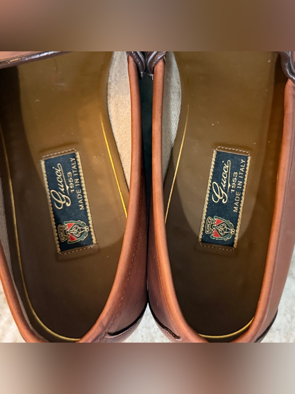 GUCCI 1953 Horsebit Leather Loafer Brown 13 / 13.5 US $1000 Brixton Jordaan - Picture 8 of 10